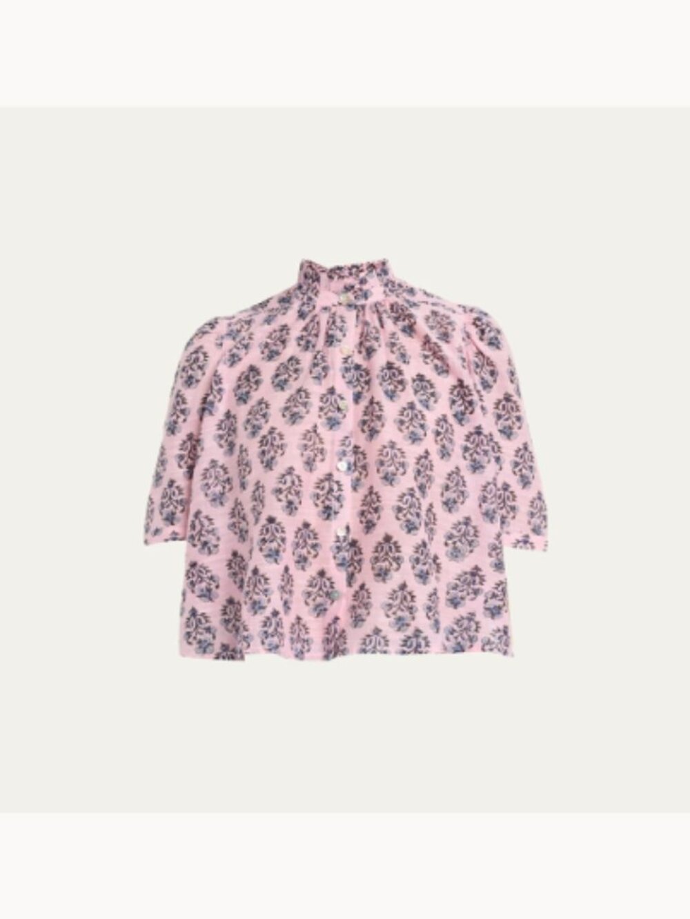 Alix of Bohemia NWT Winnie Pink Lily Silk Shirt (ORIG. $360) SIZE SMALL